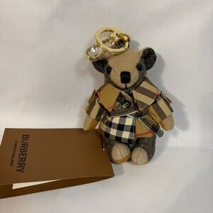 Burberry Tan and Black Bear Keychain